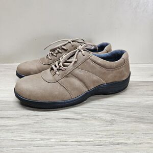 Propet Mens Brown Shoes Shock Absorbing Size 7 Leather